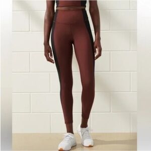 YPB two toned Maroon and Black Leggings